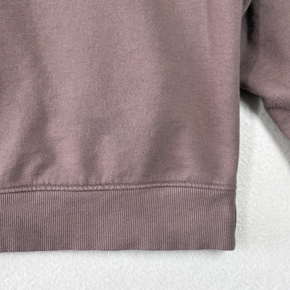 PACT Sweatshirt Women XL Organic Cotton Quarter 1/4 Zip Relaxed Pullover Pockets - Picture 10 of 13